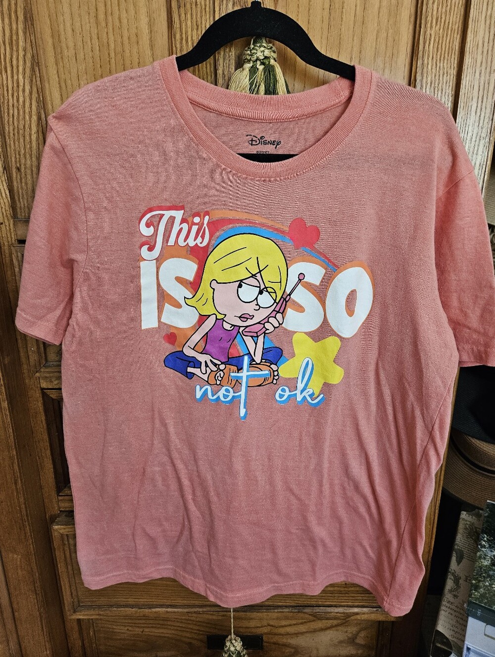 Lizzy McGuire Disney Tee Medium Peach